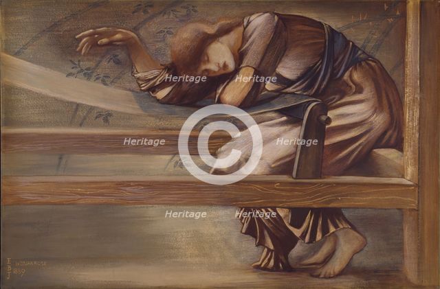 The Briar Rose Series - Study for 'The Garden Court', 1889. Creator: Sir Edward Coley Burne-Jones.
