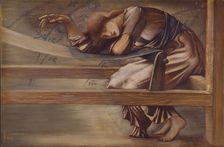 The Briar Rose Series - Study for The Garden Court 1889. Creator: Sir Edward Coley Burne-Jones