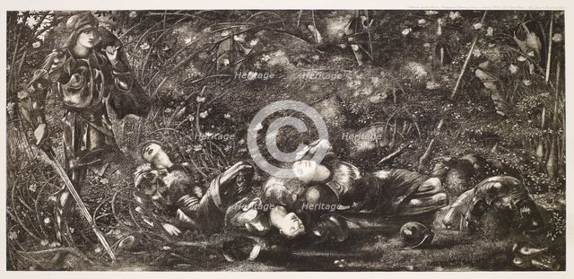 The Briar Rose Series - The Knight Enters the Briar wood (I), c1870s, (1900). Creator: Unknown.