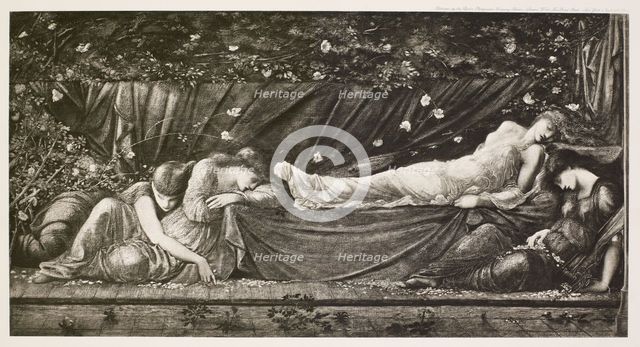 The Briar Rose Series - The Rose Bower/ The Sleeping Beauty (III), c1870s, (1900). Creator: Unknown.
