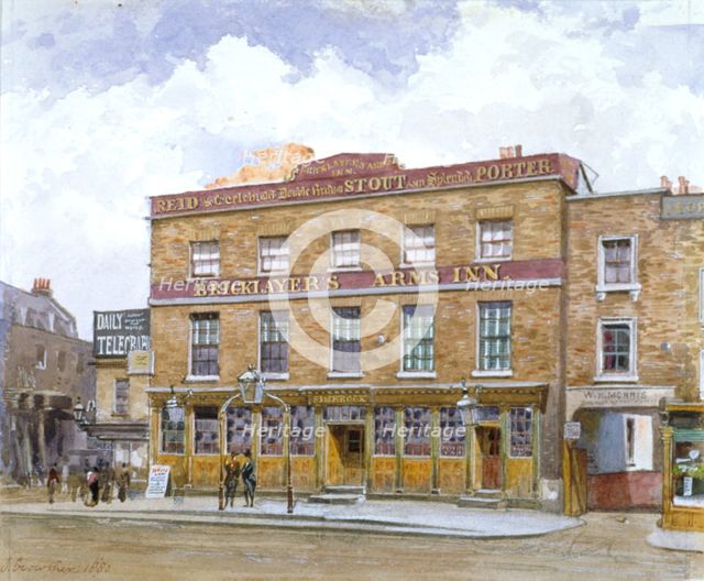 The Bricklayers' Arms Inn, Old Kent Road, Southwark, London, 1880. Artist: John Crowther