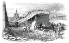 The Bricklayers Arms Railway Station, after the Late Accident, 1850. Creator: Unknown