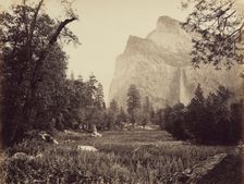 The Bridal Veil, 900 Ft. Yosemite, 1865-66. Creator: Carleton Emmons Watkins