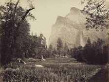 The Bridal Veil, 900 Ft. Yosemite, 1865-66. Creator: Carleton Emmons Watkins
