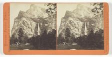 The Bridal Veil, 900 ft., Yosemite, 1861/76. Creator: Carleton Emmons Watkins