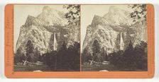 The Bridal Veil, 900 ft., Yosemite, 1861/76. Creator: Carleton Emmons Watkins