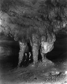 "The Bridal Altar" (stalactites), Mammoth Cave, Edmondson County, Kentucky, c1891. Creator: Frances Benjamin Johnston
