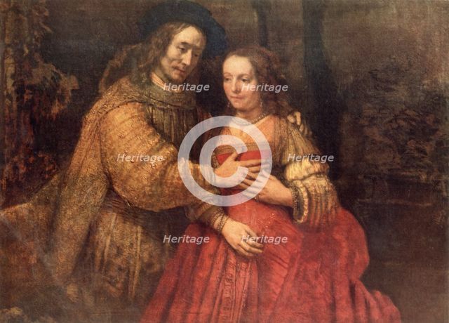 'The Bridal Couple (The Jewish Bride)', c1665-c1669, (1967).  Creator: Rembrandt Harmensz van Rijn.