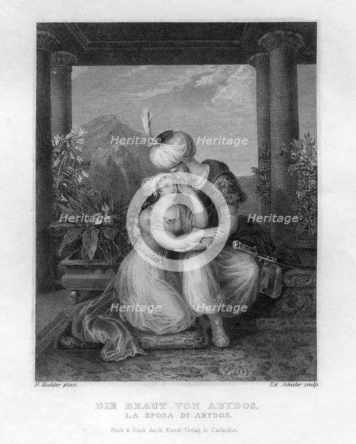 'The Bride of Abydos', c1833. Creator: Edouard Schuler.