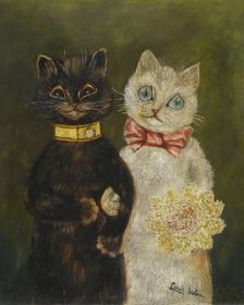 The Bride and Groom. Artist: Wain, Louis (1860-1939)