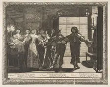 The Bride Taken Home (La Mariée reconduite chez elle), 1633. Creator: Abraham Bosse