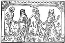 The Bride, the Daughter of Joy and their dead Selves, 1486 (1964). Artist: Anon