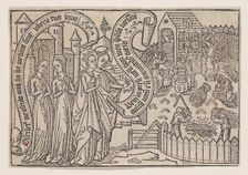 The Bridegroom Showing the Bride His Land, from a Canticum Canticorum..., ca. 1460/1465. Creator: Anon