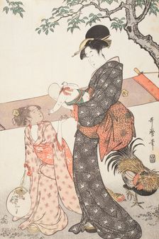The Bridge Tsutenkyo, Kyoto (image 1 of 2) Arai-bari (image 1 of 3), before 1806. Creator: Kitagawa Utamaro