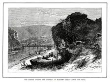 The Bridge across the Potomac at Harper's Ferry, West Virginia, USA, 1877