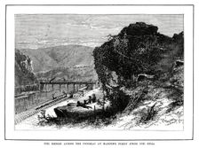 The Bridge across the Potomac at Harper's Ferry, West Virginia, USA, 1877