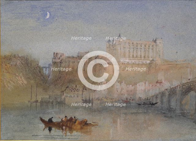 The Bridge and Chateau at Amboise, c1830. Artist: JMW Turner.