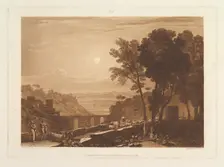 The Bridge and Goats (Liber Studiorum, part IX, plate 43), April 23, 1812. Creator: JMW Turner