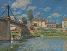 The Bridge at Villeneuve-la-Garenne, 1872. Creator: Alfred Sisley
