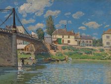 The Bridge at Villeneuve-la-Garenne, 1872. Creator: Alfred Sisley
