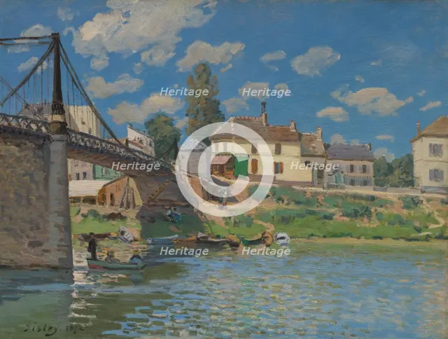 The Bridge at Villeneuve-la-Garenne, 1872. Creator: Alfred Sisley.