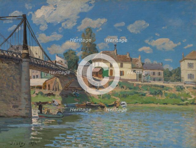 The Bridge at Villeneuve-la-Garenne, 1872. Creator: Alfred Sisley.