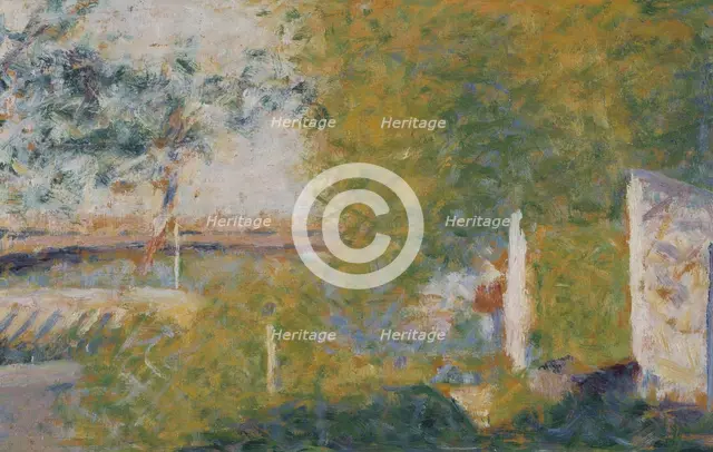 The Bridge at Bineau. Creator: Seurat, Georges Pierre (1859-1891).