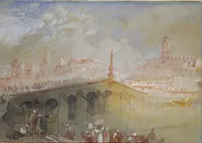 The Bridge at Blois: Fog Clearing, 1826-1830. Artist: JMW Turner