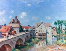 The Bridge at Moret 1893. Artist: Alfred Sisley