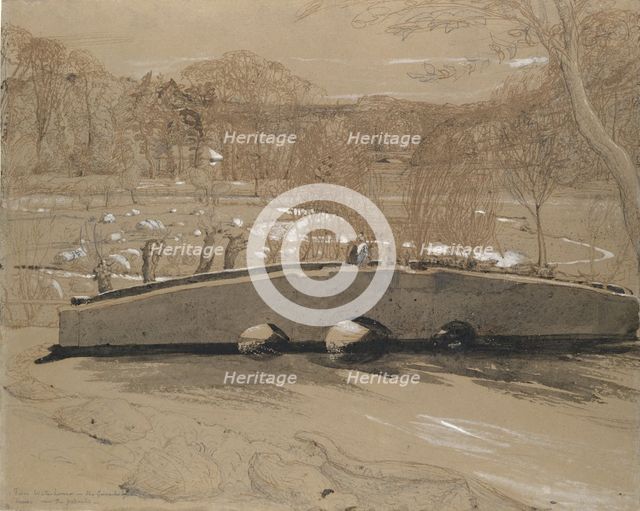 The Bridge at Shoreham, ca. 1829. Creator: Samuel Palmer.