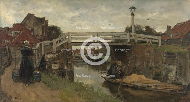 The Bridge, c.1879. Creator: Jacob Henricus Maris.