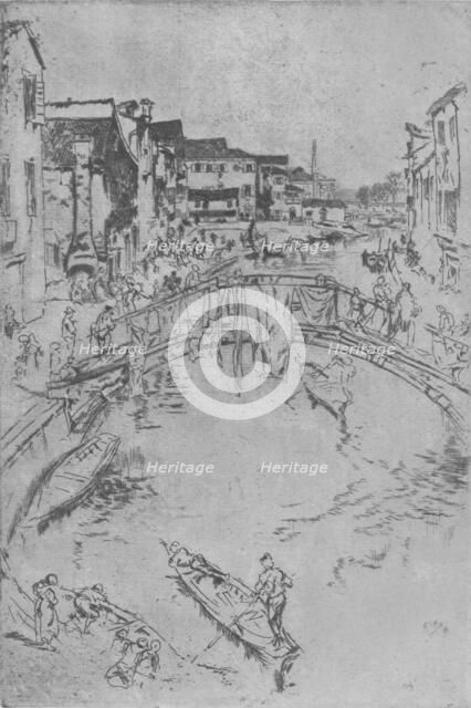 'The Bridge', c1880, (1904). Artist: James Abbott McNeill Whistler.