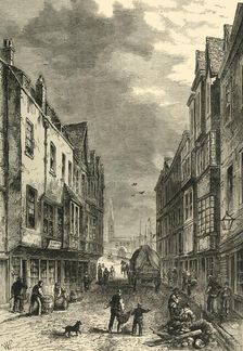 The Bridge-Foot, Southwark, in 1810 (c1878). Creator: Unknown