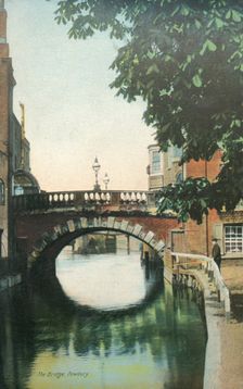 The Bridge, Newbury late 19th-early 20th century. Creator: Unknown