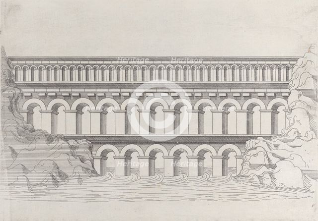 The Bridge of the Gal (Gard), 1545. Creator: Jacques Androuet Du Cerceau.