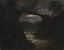 The Bridge of Hauge outside Arendal, 1829. Creator: Thomas Fearnley