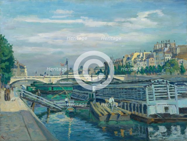 The Bridge of Louis Philippe, 1875. Creator: Armand Guillaumin.