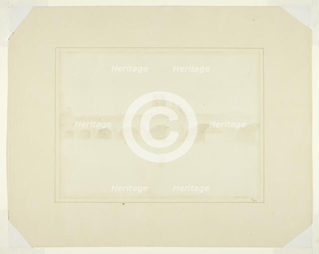 The Bridge of Orleans, June 1843. Creator: William Henry Fox Talbot.