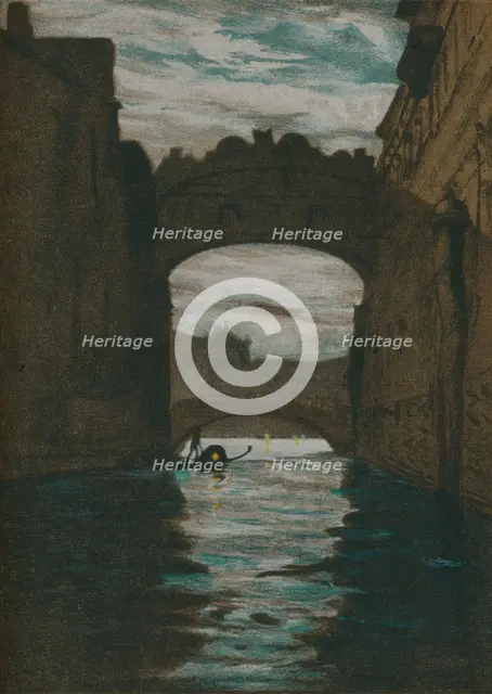 'The Bridge of Sighs', c1860. Artist: Charles Edward Holloway.