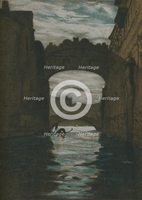 'The Bridge of Sighs', c1860. Artist: Charles Edward Holloway.