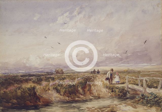 The Bridge on the Common, 1842. Creator: David Cox the Elder.