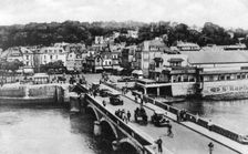 The bridge on the River Touques, Trouville, France, c1920s