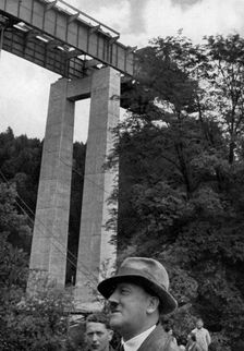 The bridge over the Mangfall River valley, south-east of Munich, Germany, 1935
