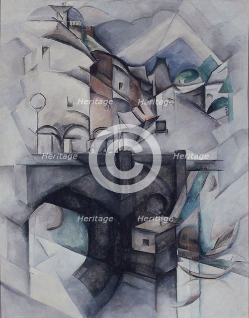 The Bridge. (Sèvres), 1912. Artist: Exter, Alexandra Alexandrovna (1882-1949)