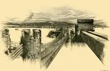 The Bridges, from Conway Castle 1898. Creator: Unknown