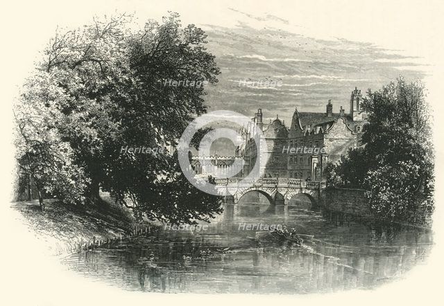 'The Bridges, St. John's College', c1870.