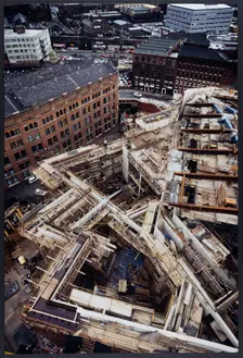 The Bridgewater Hall, Barbirolli Square, Manchester, July-December 1994. Creator: John Laing plc
