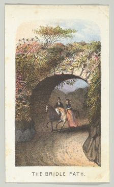 The Bridle Path, from the series, Views in Central Park, New York, Part 2, 1864. Creator: Louis Prang