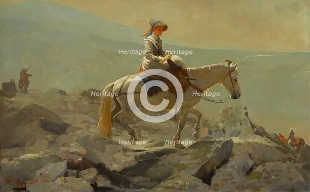 The Bridle Path, White Mountains, 1868. Creator: Winslow Homer.