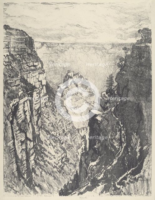 The Bright Angel Trail, 1912. Creator: Joseph Pennell.
